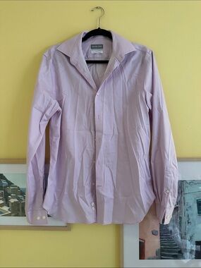 Michael Kors Men's Lavender Button-Front Dress Shirt